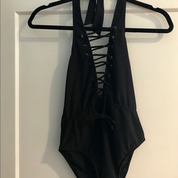 NWT Lace-up One Piece - Picture 2 of 4